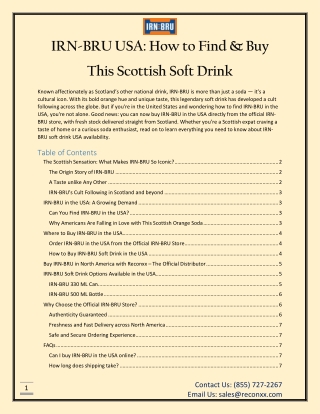 IRN-BRU USA How to Find & Buy This Scottish Soft Drink