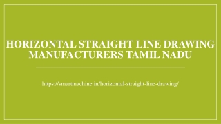 Horizontal Straight Line Drawing Manufacturers Tamil Nadu