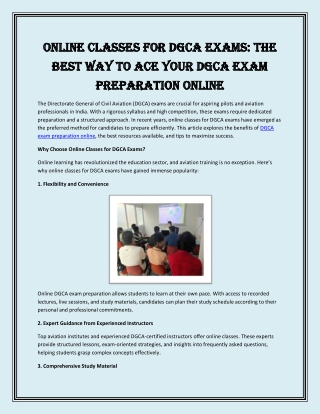 Online Classes for DGCA Exams The Best Way to Ace Your DGCA Exam Preparation Online (1)