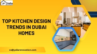 Top Kitchen Design Trends in Dubai Homes