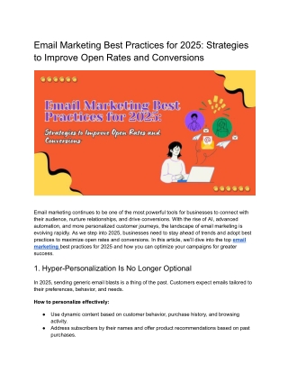 Email Marketing Best Practices for 2025_ Strategies to Improve Open Rates and Conversions