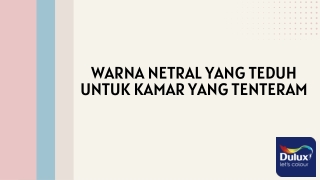 Warna netral yang teduh untuk kamar yang tenteram