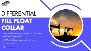 Differential Fill Float Collar Oil Mec Drilling Equipments Pvt. Ltd.