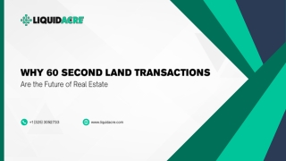 Why 60 Second Land Transactions Are the Future of Real Estate