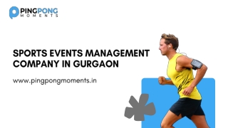 Sports event management company in gurgaon - Pingpong Moments