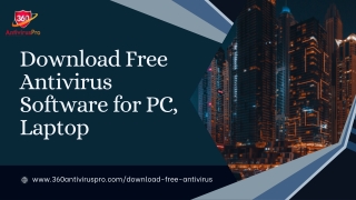 Download Free Antivirus Software for PC, Laptop