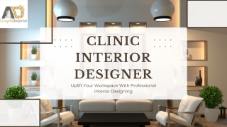 Clini Interior Designer in Faridabad || AD Graphi Interior