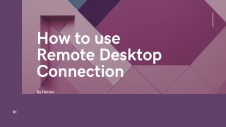 How to use Remote Desktop Connection