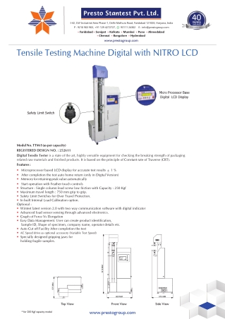 Tensile Testing Machine: Ensuring Material Strength & Durability