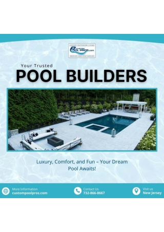 Pool Builders in NJ