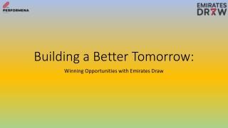 Emirates Draw PPT 49
