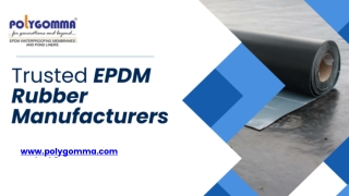 Trusted EPDM Rubber Manufacturers - Polygomma