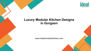 Luxury Modular Kitchen Designs in Gurgaon