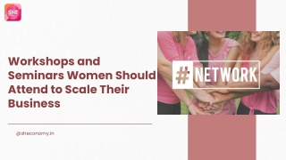 Workshops and Seminars Women Should Attend to Scale Their Business