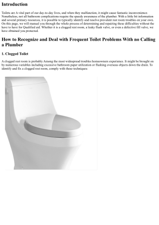 The way to Detect and Deal with Common Bathroom Issues With out Calling a Plumbe