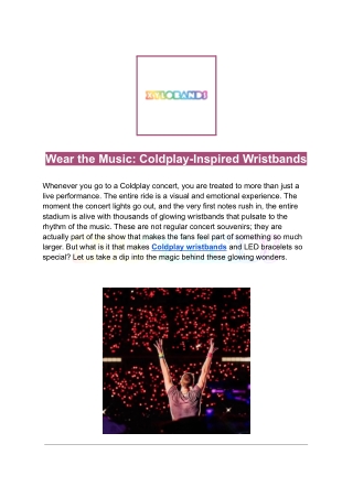 Wear the Music_ Coldplay-Inspired Wristbands