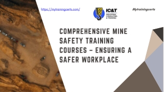 Boost Workplace Safety with Mine Safety Training Courses