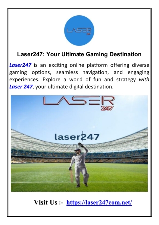 Laser247  Your Ultimate Gaming Destination