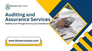Choose BlueArrow CPAs for Auditing and Assurance Services
