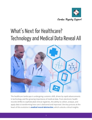 What’s Next for Healthcare_ Technology and Medical Data Reveal All