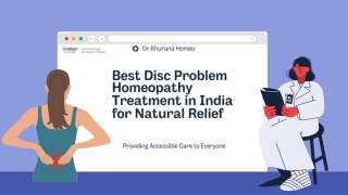Disc Problem Homeopathy Treatment