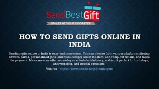 How to send gifts online in India