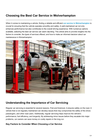 How to Prepare Your Car for an MOT in Wolverhampton