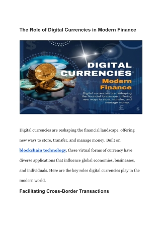 Ibrahim Mardam-Bey – The Future of Digital Currencies in Global Finance