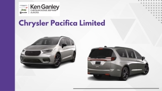 New 2025 Chrysler Pacifica Limited Passenger Van in Aurora| Ken Ganley Chrysler