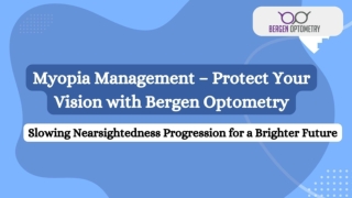 Myopia Management – Protect Your Vision with Bergen Optometry