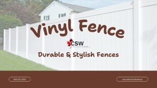 Vinyl Fence: Durable & Stylish Fences