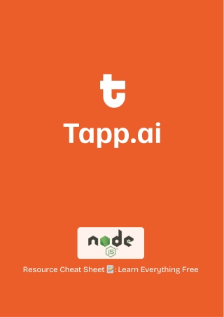 The Ultimate Node.js Resource Cheat Sheet