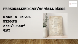 Personalized Canvas Wall Décor – Make a Unique Wedding Anniversary Gift