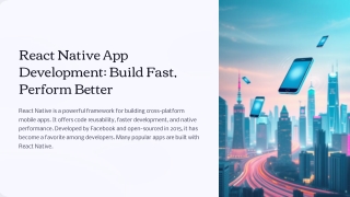 React Native App Development: Build Fast, Perform Better