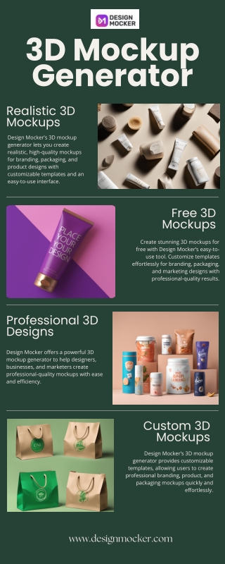 3D Mockup Generator – Create Stunning Mockups with Design Mocker