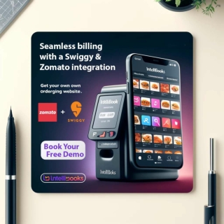 "Intellibooks POS: Swiggy, Zomato & Website for Restaurant Success"