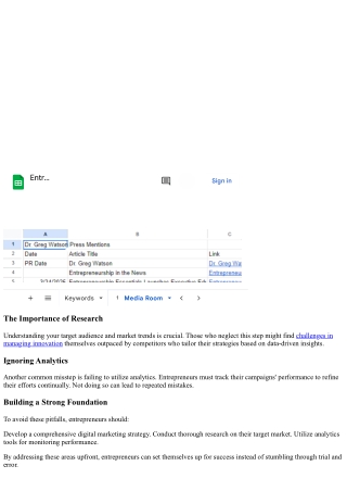 **From Failure to Success: Overcoming Entrepreneurial Challenges in Digital Mark