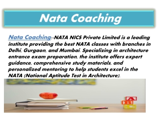 nata coaching
