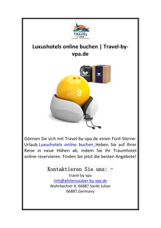 Luxushotels online buchen  Travel-by-vpa.de