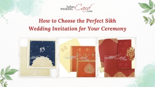 How to Choose the Perfect Sikh Wedding Invitation for Your Ceremony