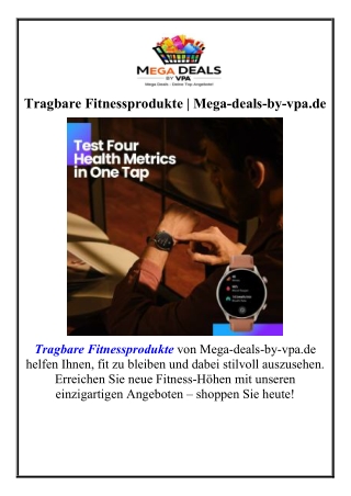 Tragbare Fitnessprodukte Mega-deals-by-vpa.de