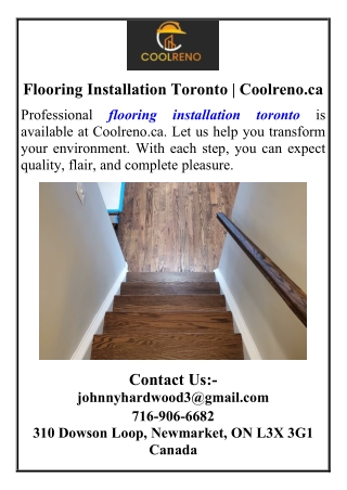Flooring Installation Toronto  Coolreno.ca