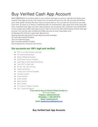 Buy Verified Cash App Accounts