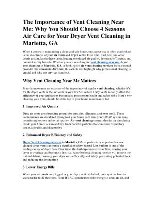 vent cleaning near me