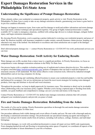 Priority Restoration