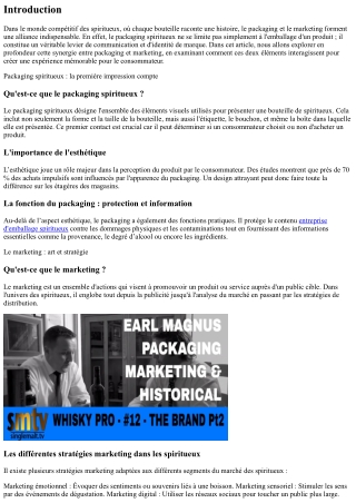 Packaging et marketing : une alliance essentielle pour les spiritueux