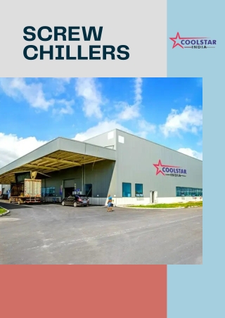 Screw Chillers Suppliers in India!