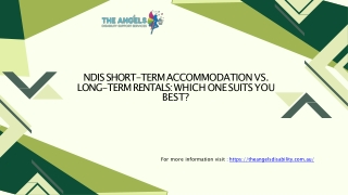 Short Term Accommodation
