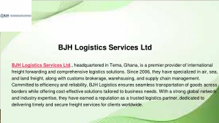 BJH Logistics Services Ltd
