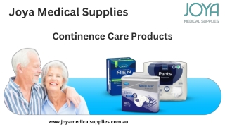 Buy Continence Care Products in Australia - Joya Medical Supplies